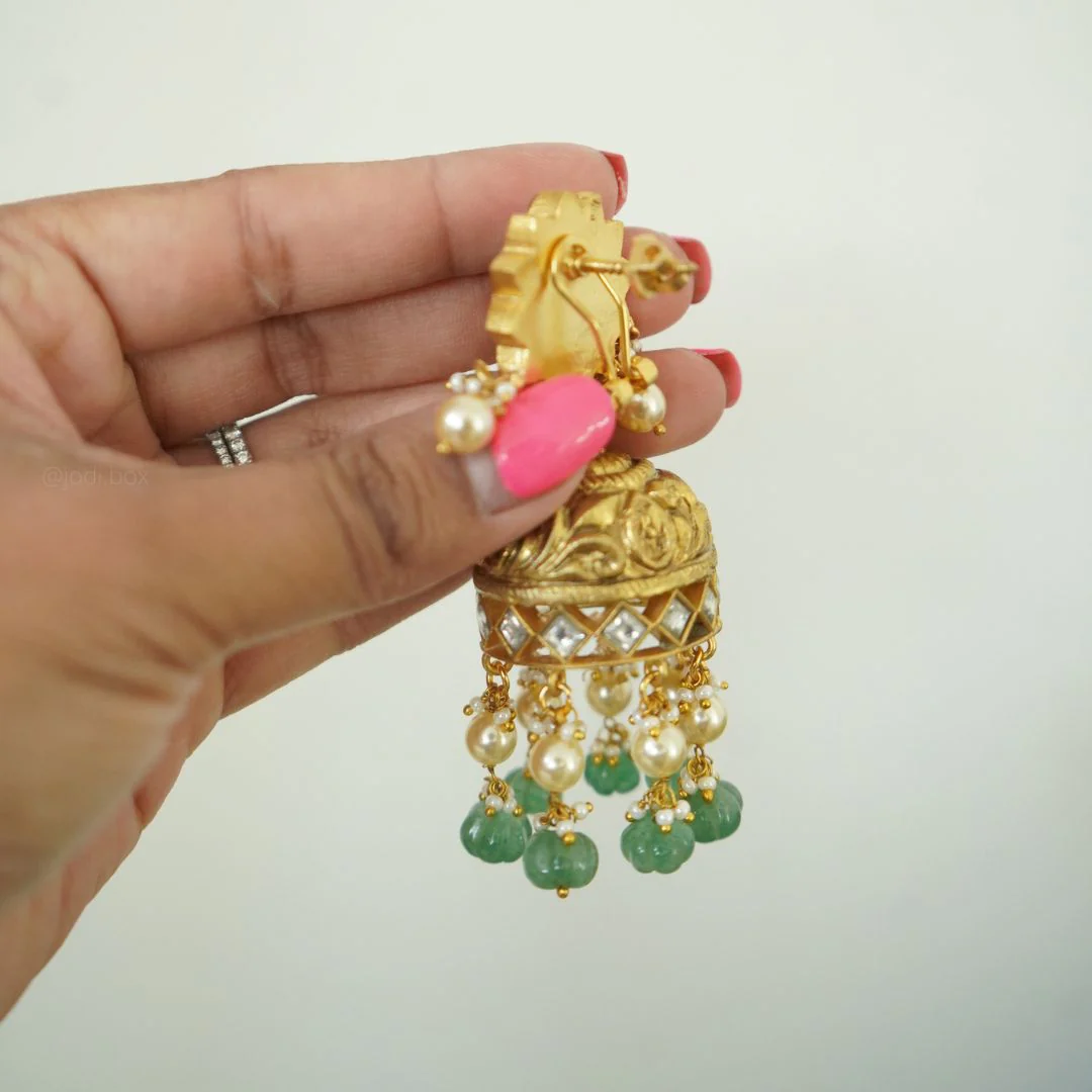 Lilabet Jadau Earrings - Image 2