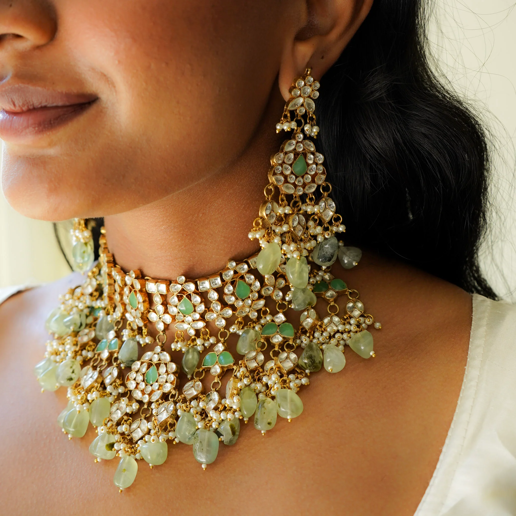 Olivia Kundan Necklace Set