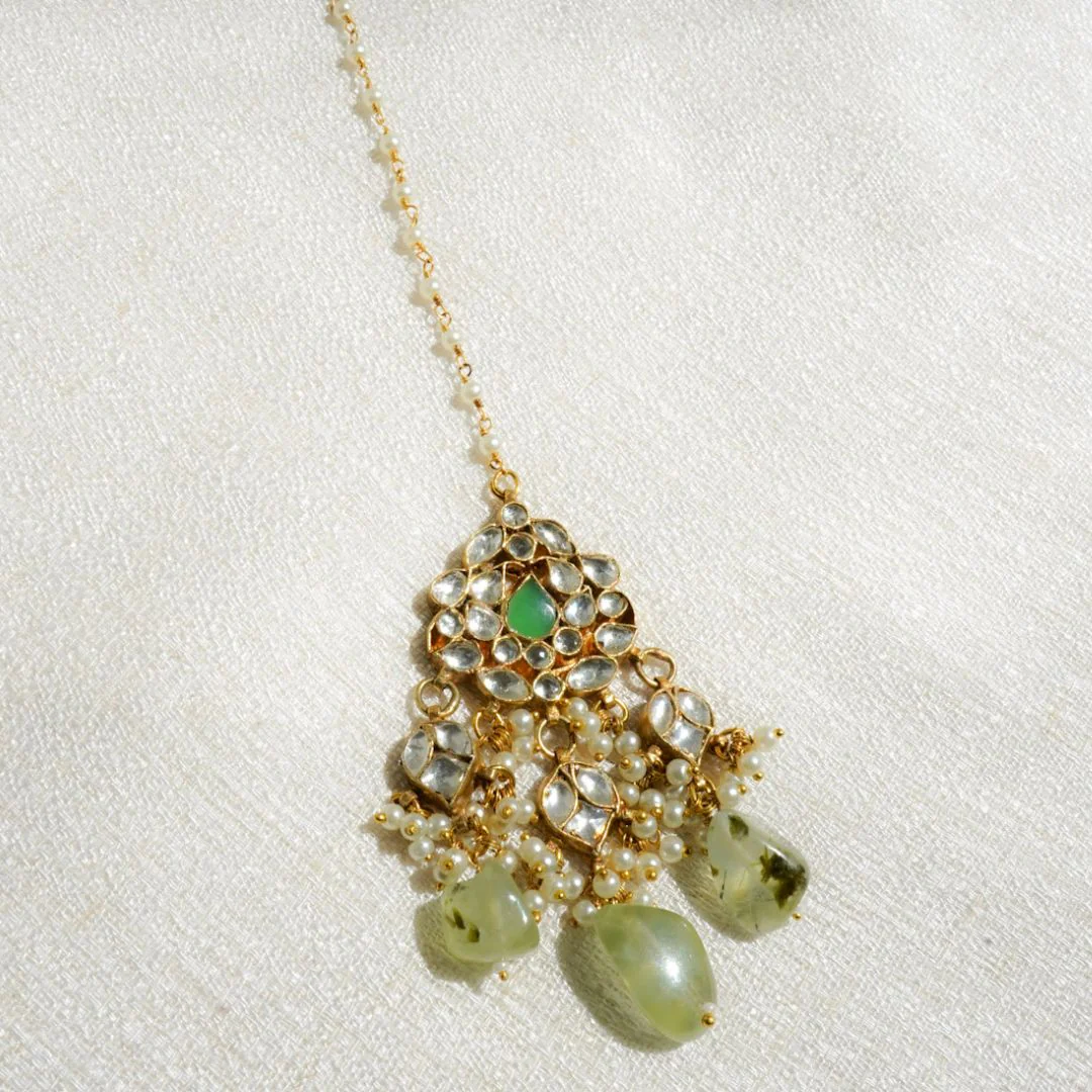 Olivia Kundan Necklace Set - Image 2