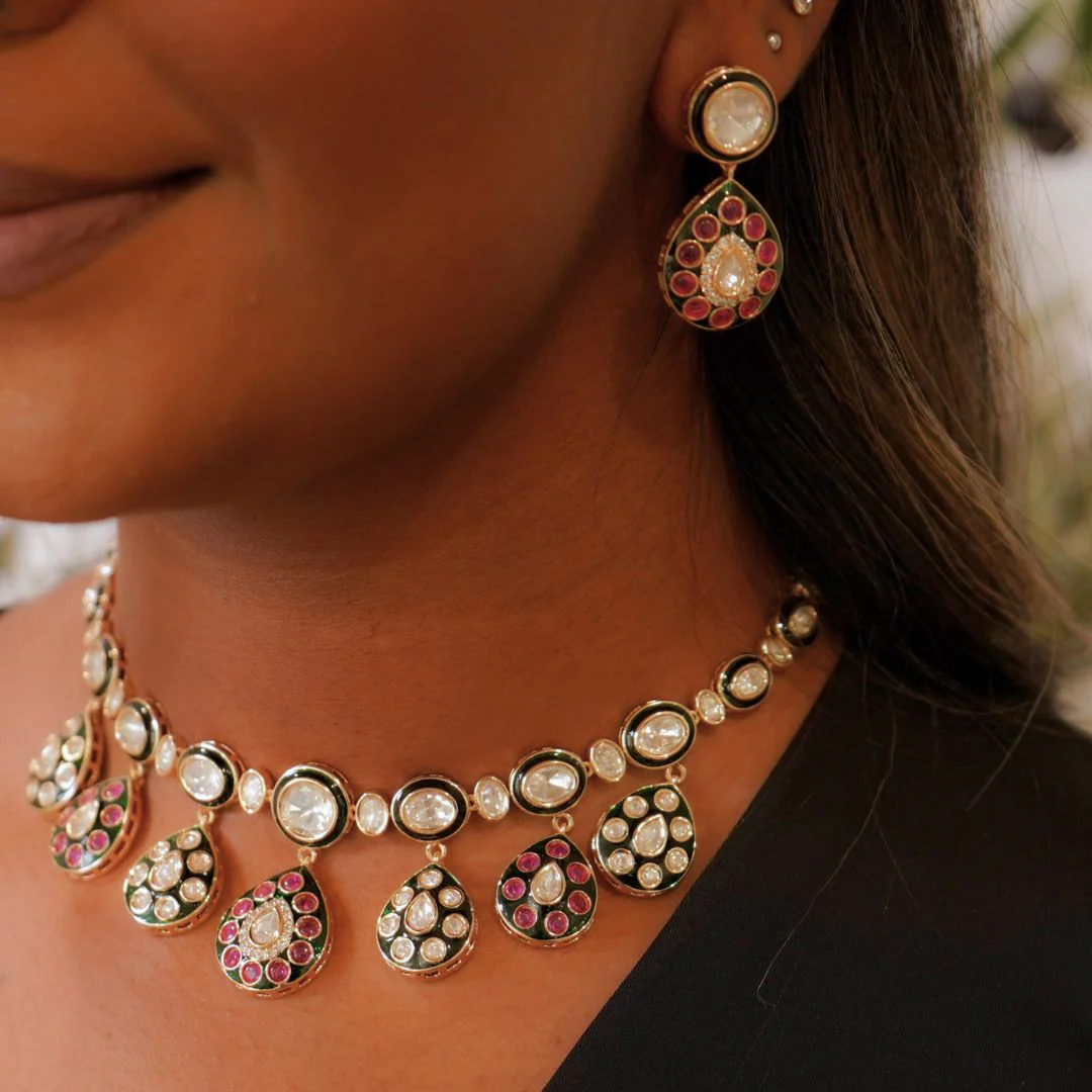 Sita Meenakari Necklace Set